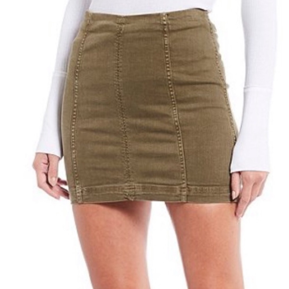 Free People Suede Skirt